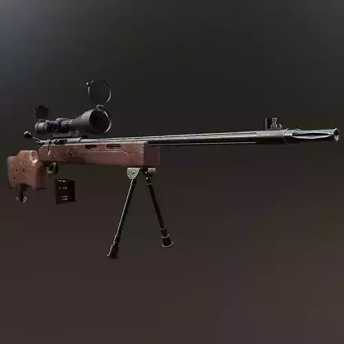 MZ-116M 3d model sniper rifle