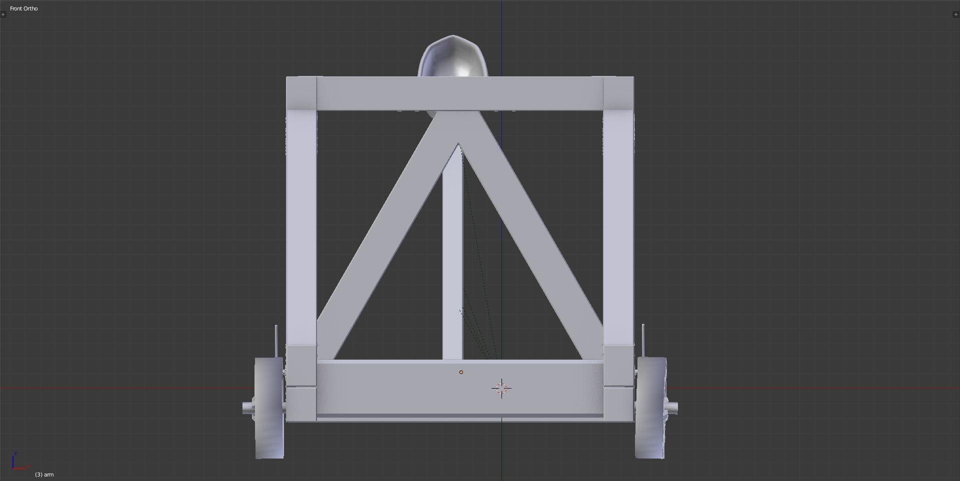 Game ready medieval catapult Free low-poly 3D model_2
