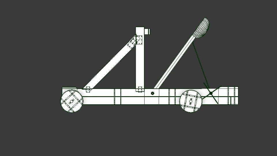 Game ready medieval catapult Free low-poly 3D model_8