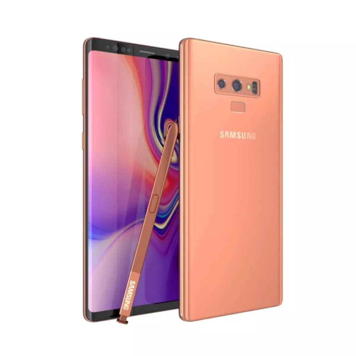 Samsung Galaxy Note 9 Metallic Copper 3D model