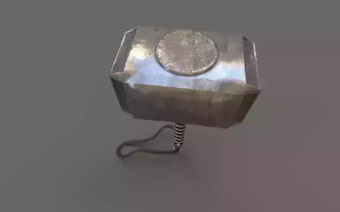Mjolnir low poly model with 4k Textures