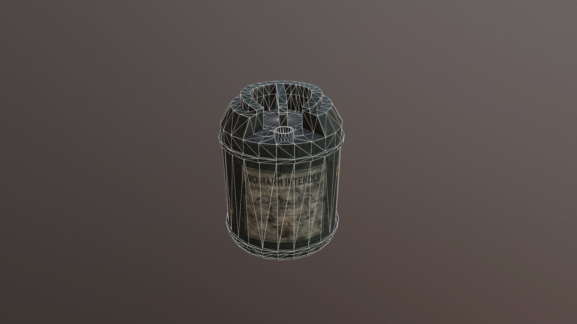 CHEMICAL BOTTLE Low-poly 3D model_9