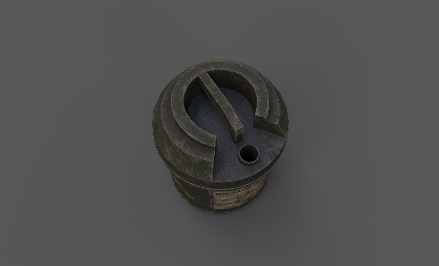 CHEMICAL BOTTLE Low-poly 3D model_6