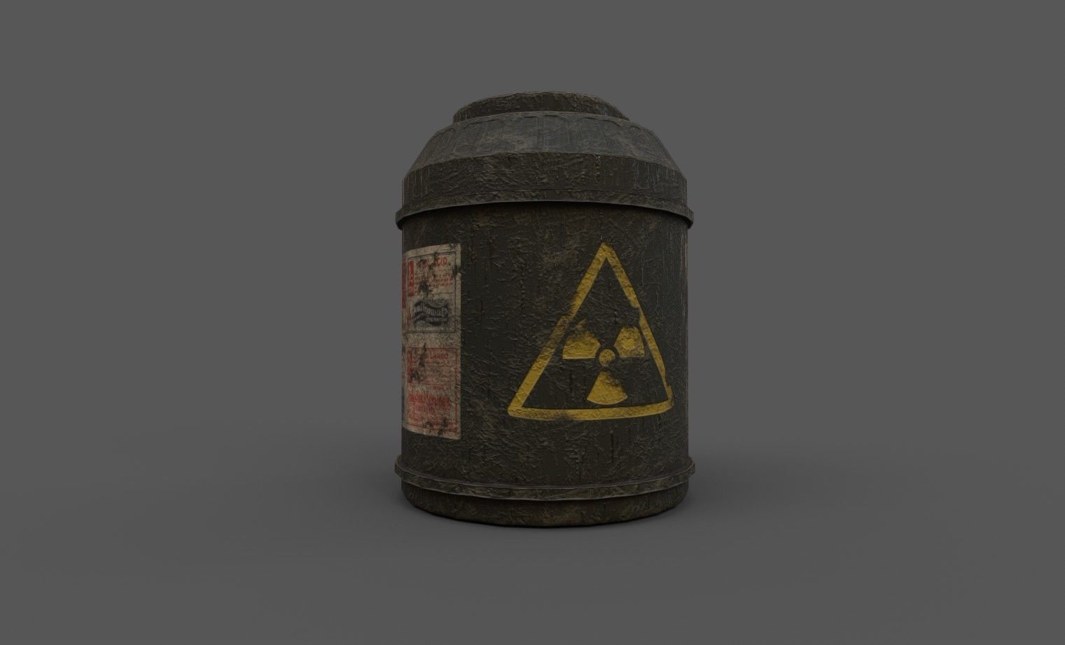 CHEMICAL BOTTLE Low-poly 3D model_2