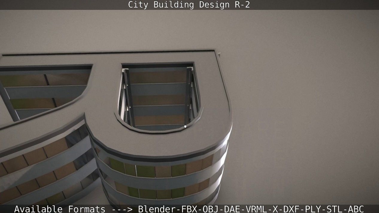 City Building Design r-2 3D model | CGTrader