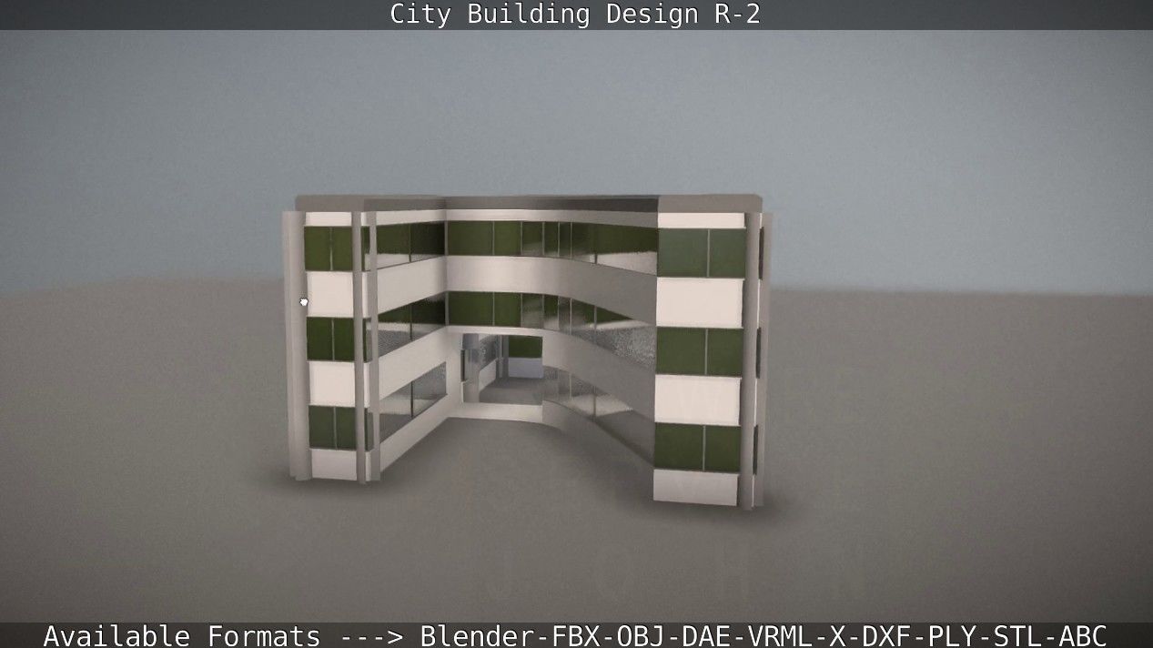 City Building Design r-2 3D model | CGTrader