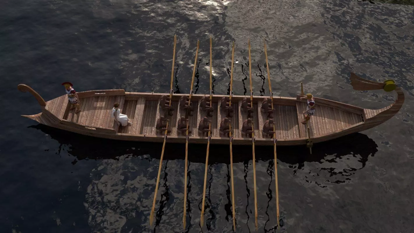 Rome Boat 3D model_0