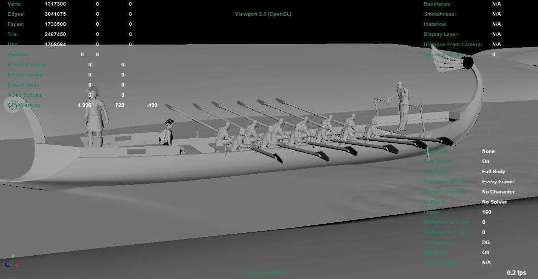 Rome Boat 3D model_1