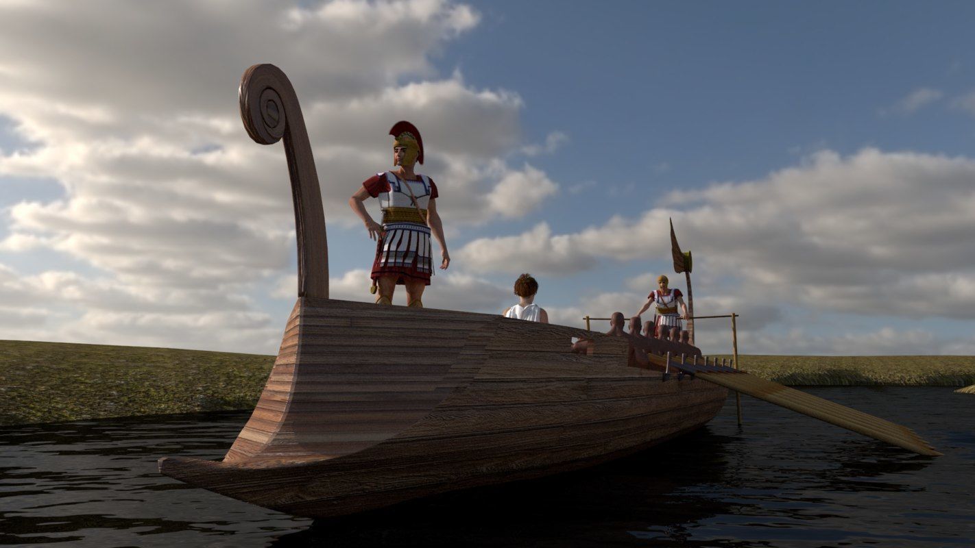 Rome Boat 3D model_2