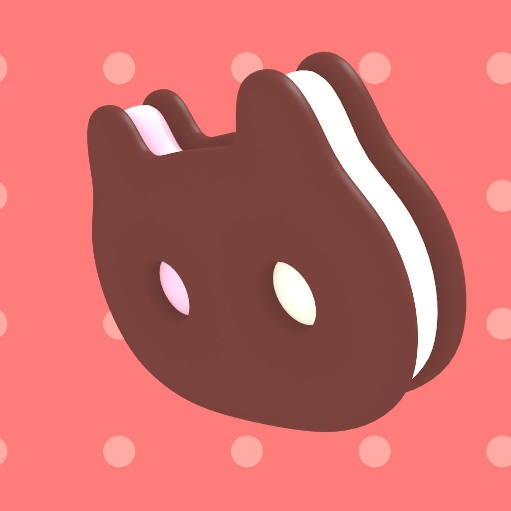 Cookie Cat 3D model_5