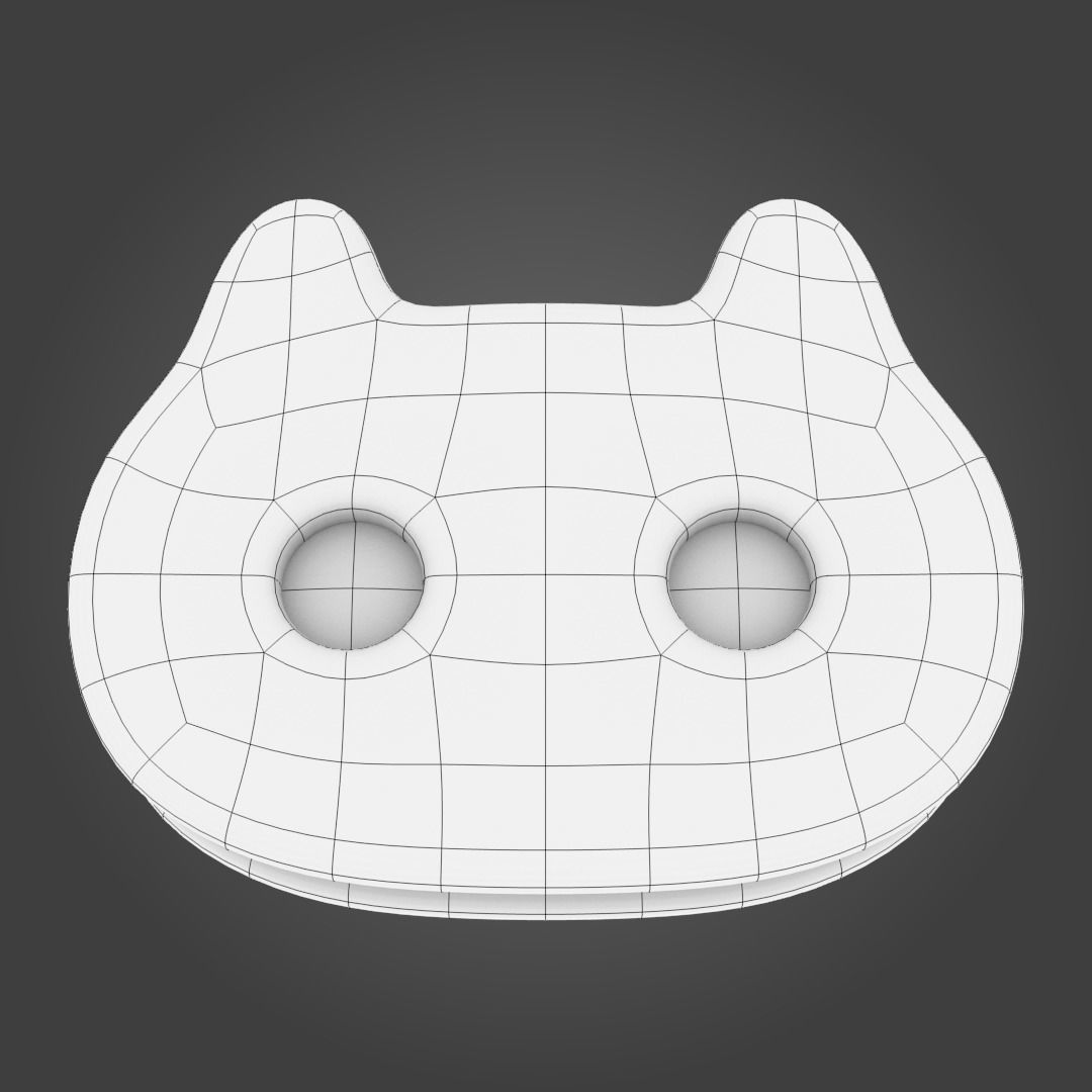 Cookie Cat 3D model_2