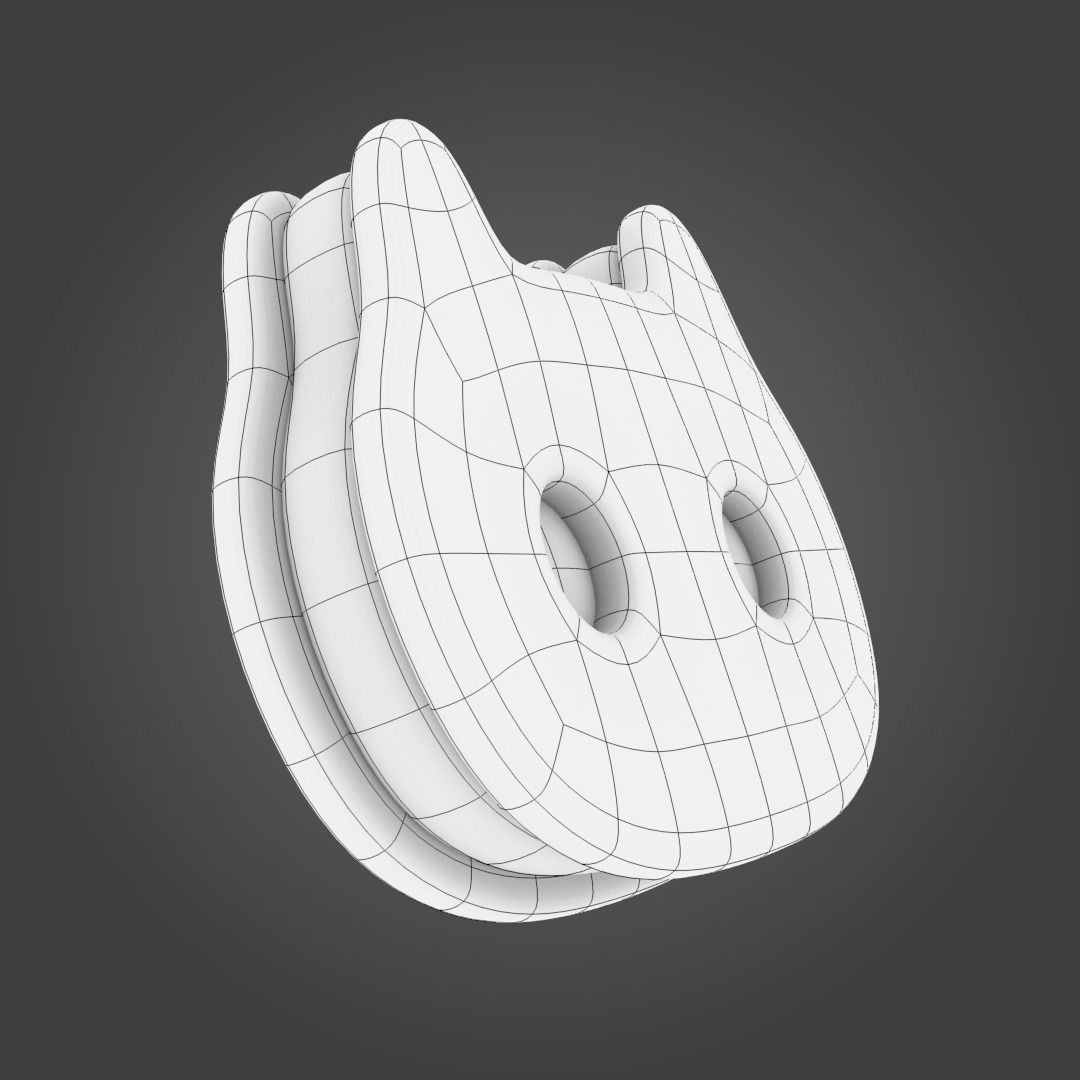 Cookie Cat 3D model_4