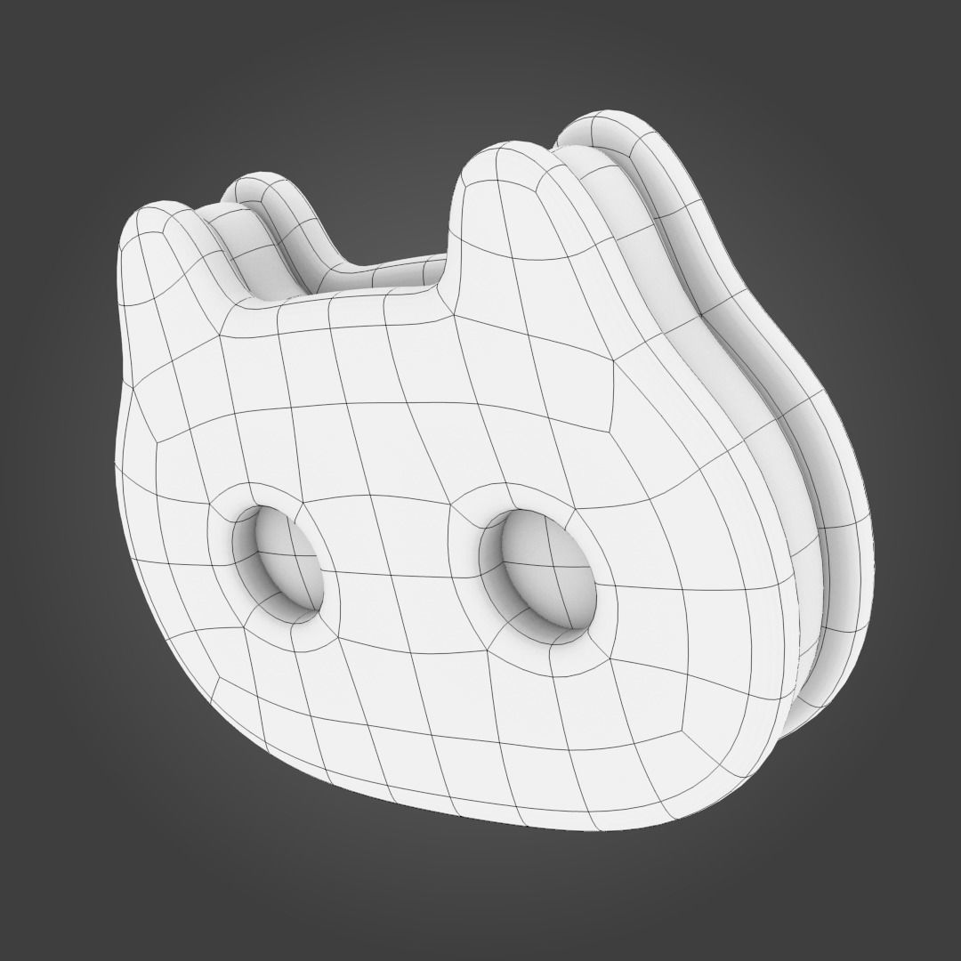 Cookie Cat 3D model_6