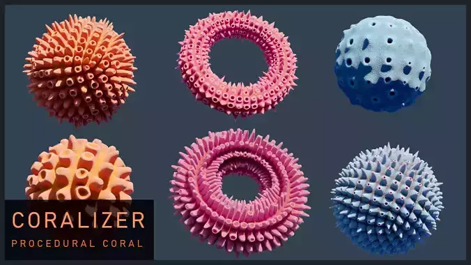 Coralizer Procedural Material