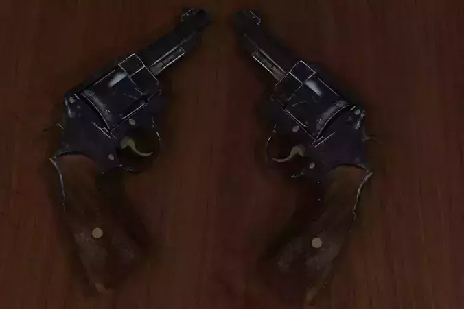 Low Poly Revolver