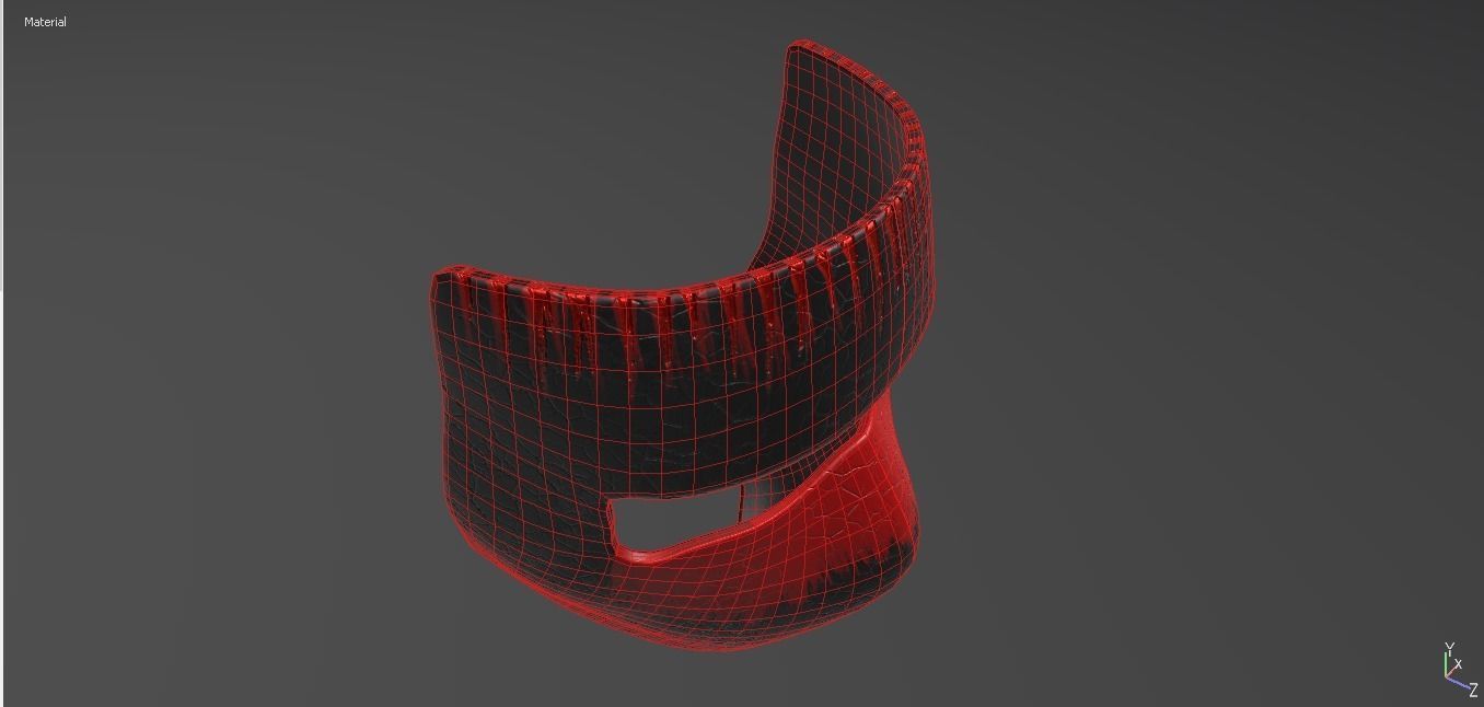 Mask Killer   2K  PBR Textures Low-poly 3D model_4