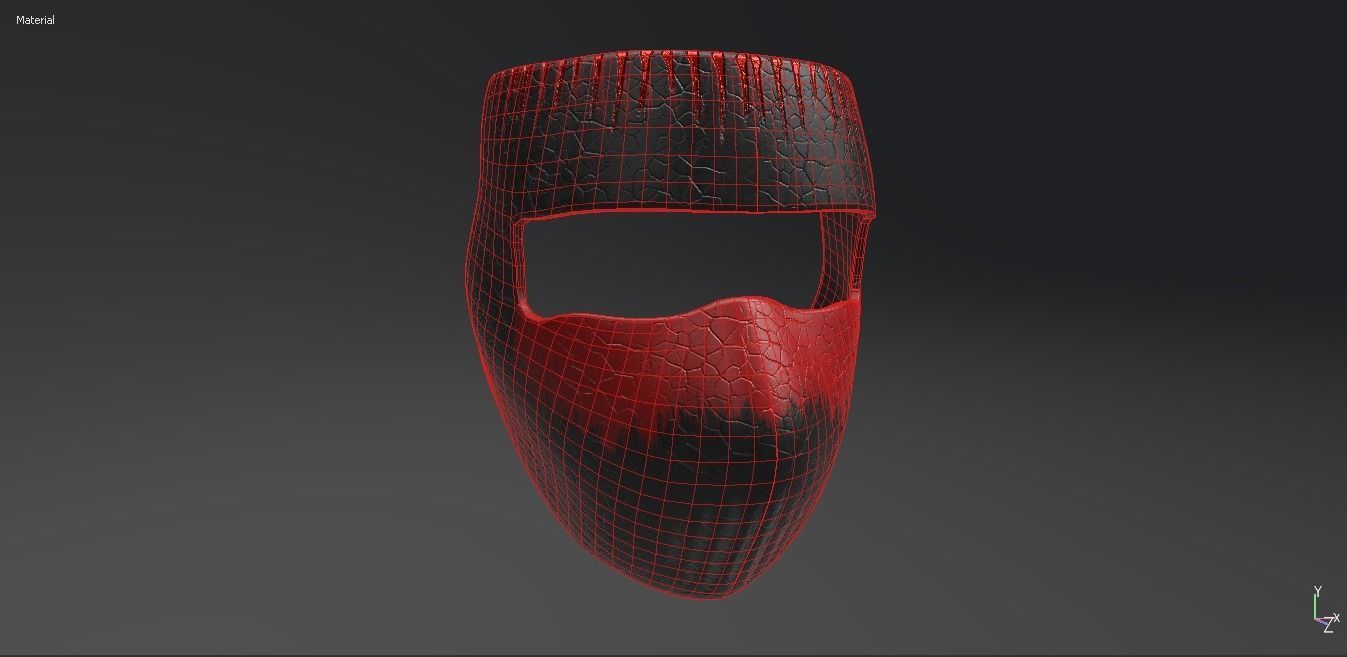 Mask Killer   2K  PBR Textures Low-poly 3D model_1