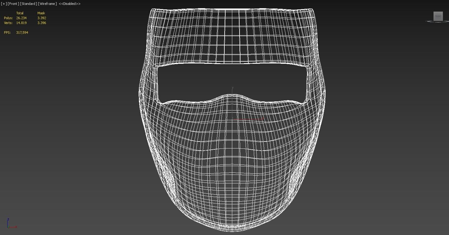 Mask Killer   2K  PBR Textures Low-poly 3D model_7