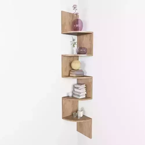 Corner Bookshelf