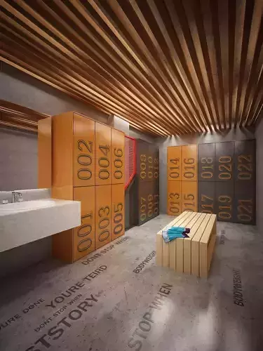 athlete locker room