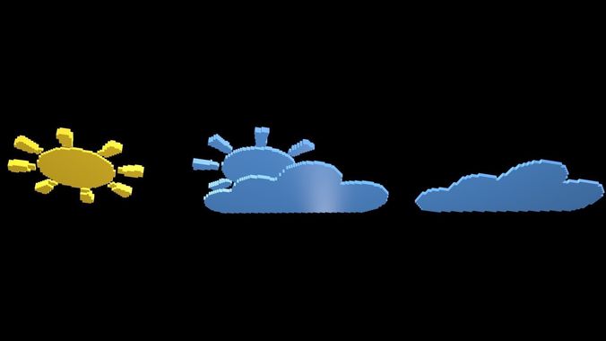 Weather symbol 3 3D model