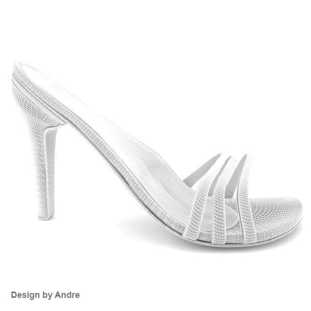 Woman Shoes Arezzo 3D model_4