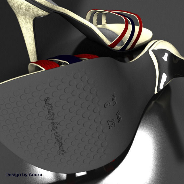 Woman Shoes Arezzo 3D model_1