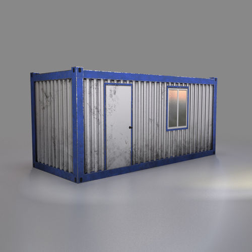 Office Container Low-poly 3D model