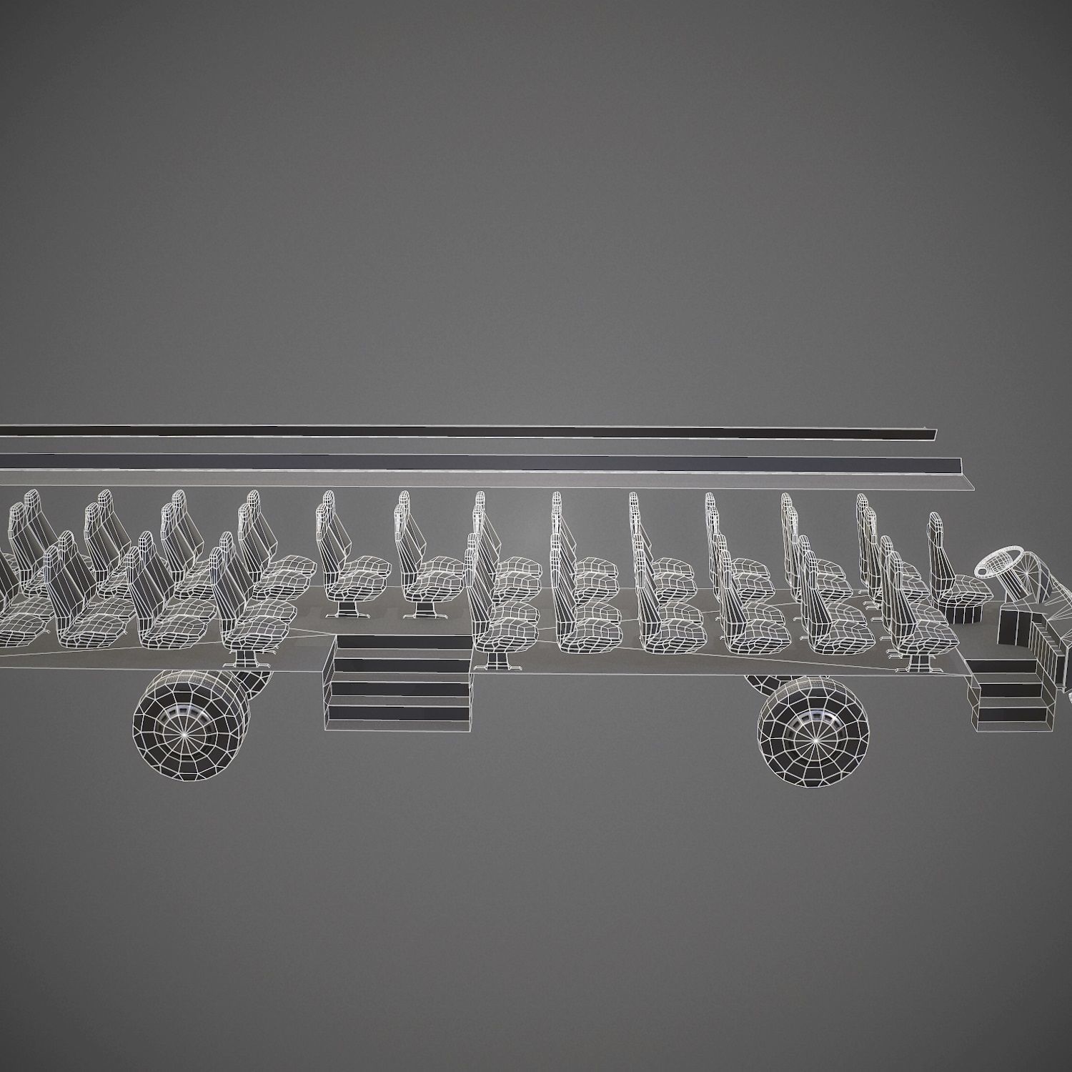 City Bus Game Ready Low-poly 3D model_15