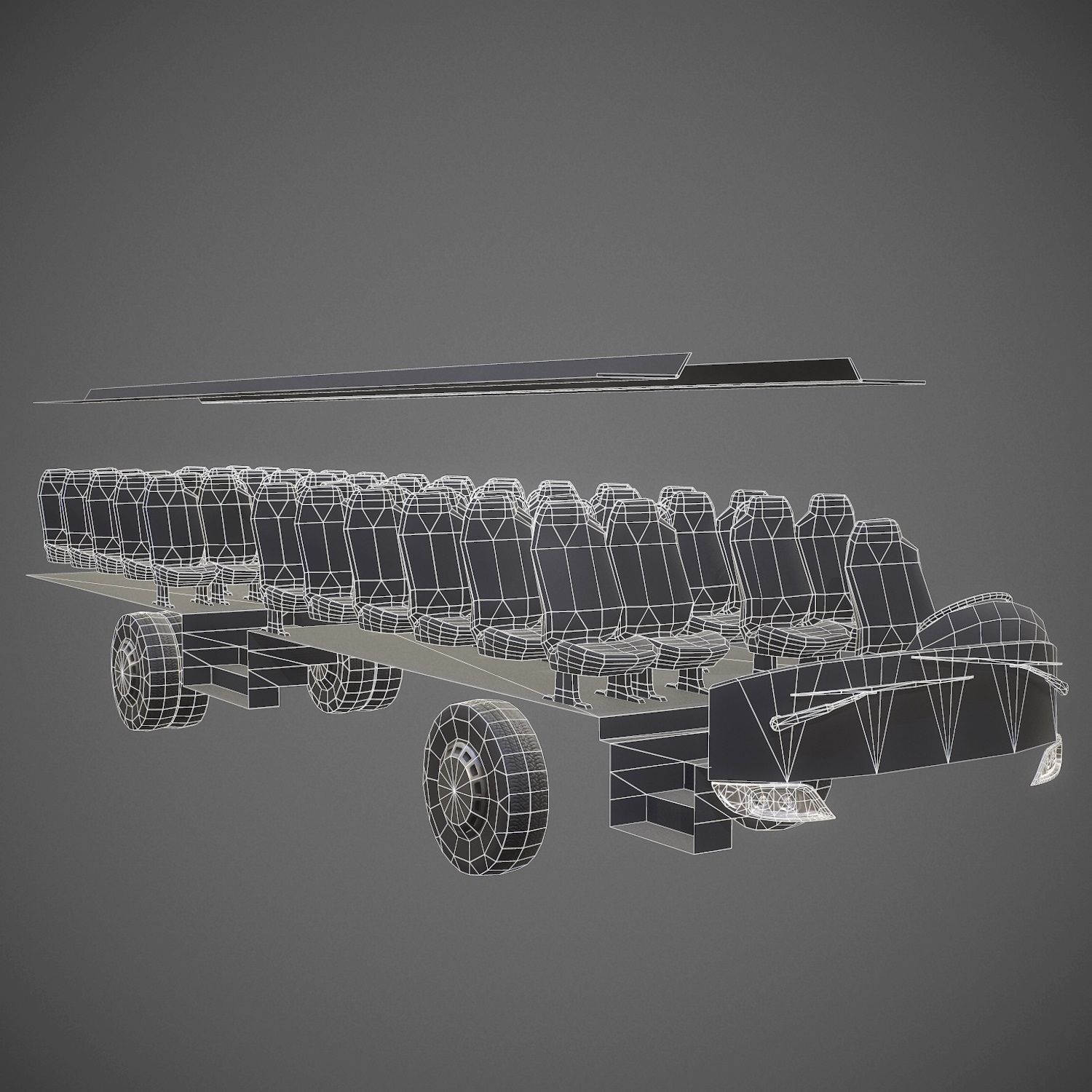 City Bus Game Ready Low-poly 3D model_13