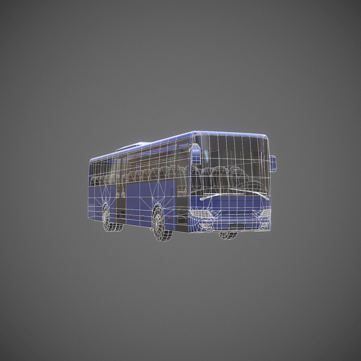 City Bus Game Ready Low-poly 3D model_22