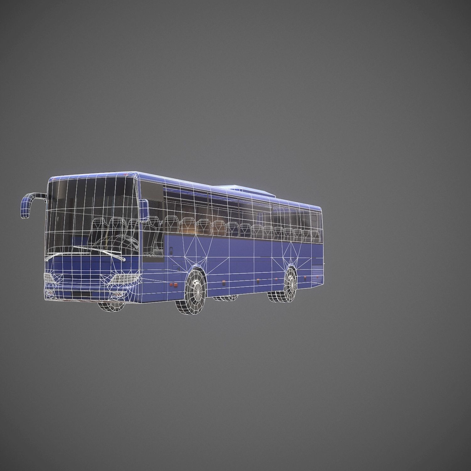 City Bus Game Ready Low-poly 3D model_18
