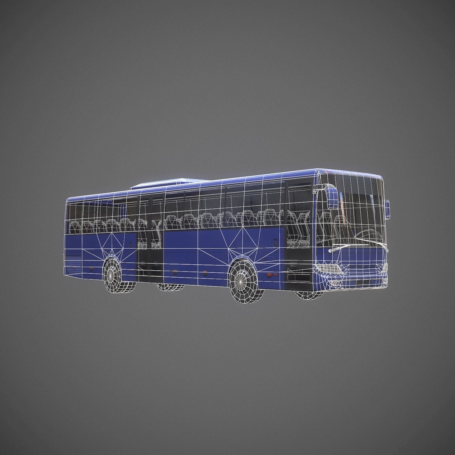 City Bus Game Ready Low-poly 3D model_20