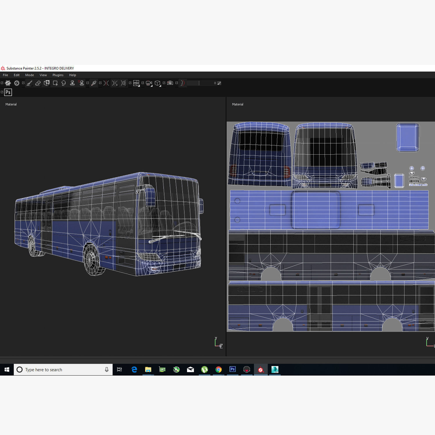 City Bus Game Ready Low-poly 3D model_17