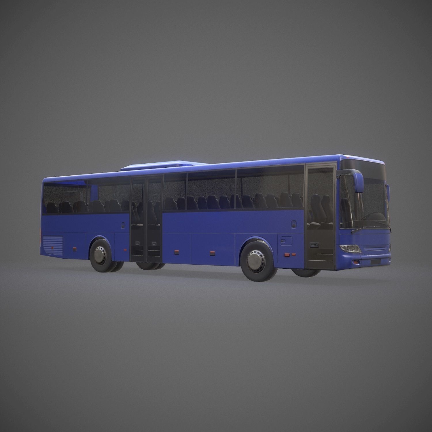 City Bus Game Ready Low-poly 3D model_1