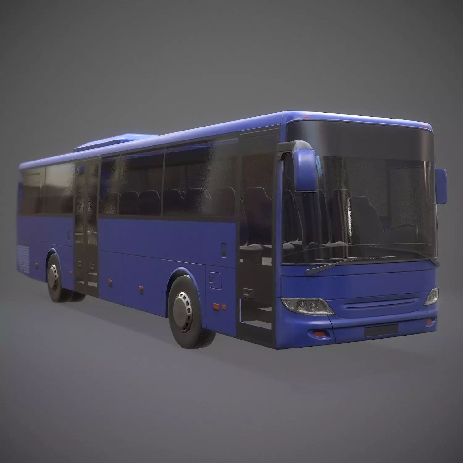 City Bus Game Ready Low-poly 3D model_0
