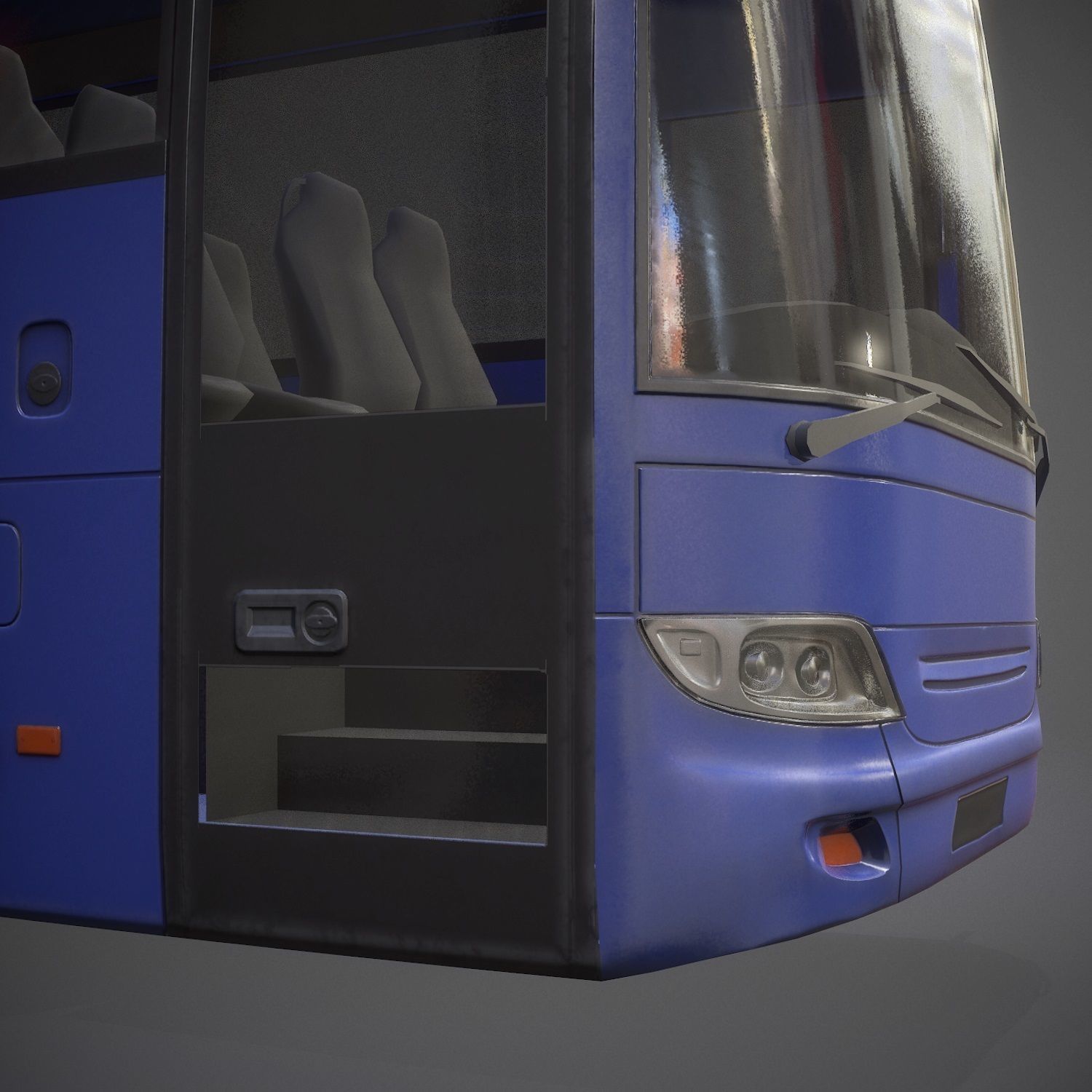 City Bus Game Ready Low-poly 3D model_10