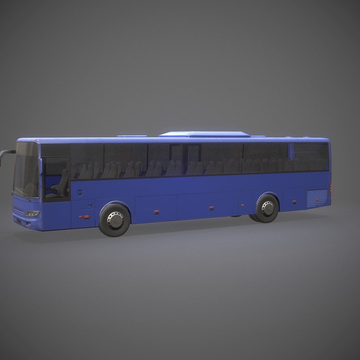 City Bus Game Ready Low-poly 3D model_7