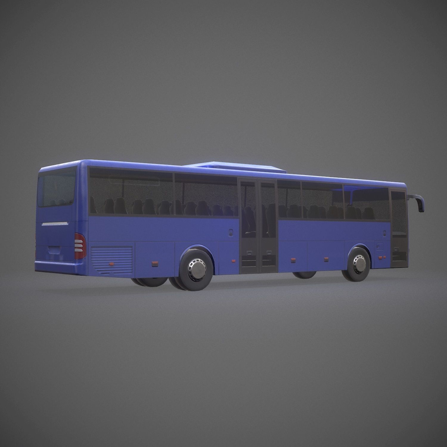 City Bus Game Ready Low-poly 3D model_4