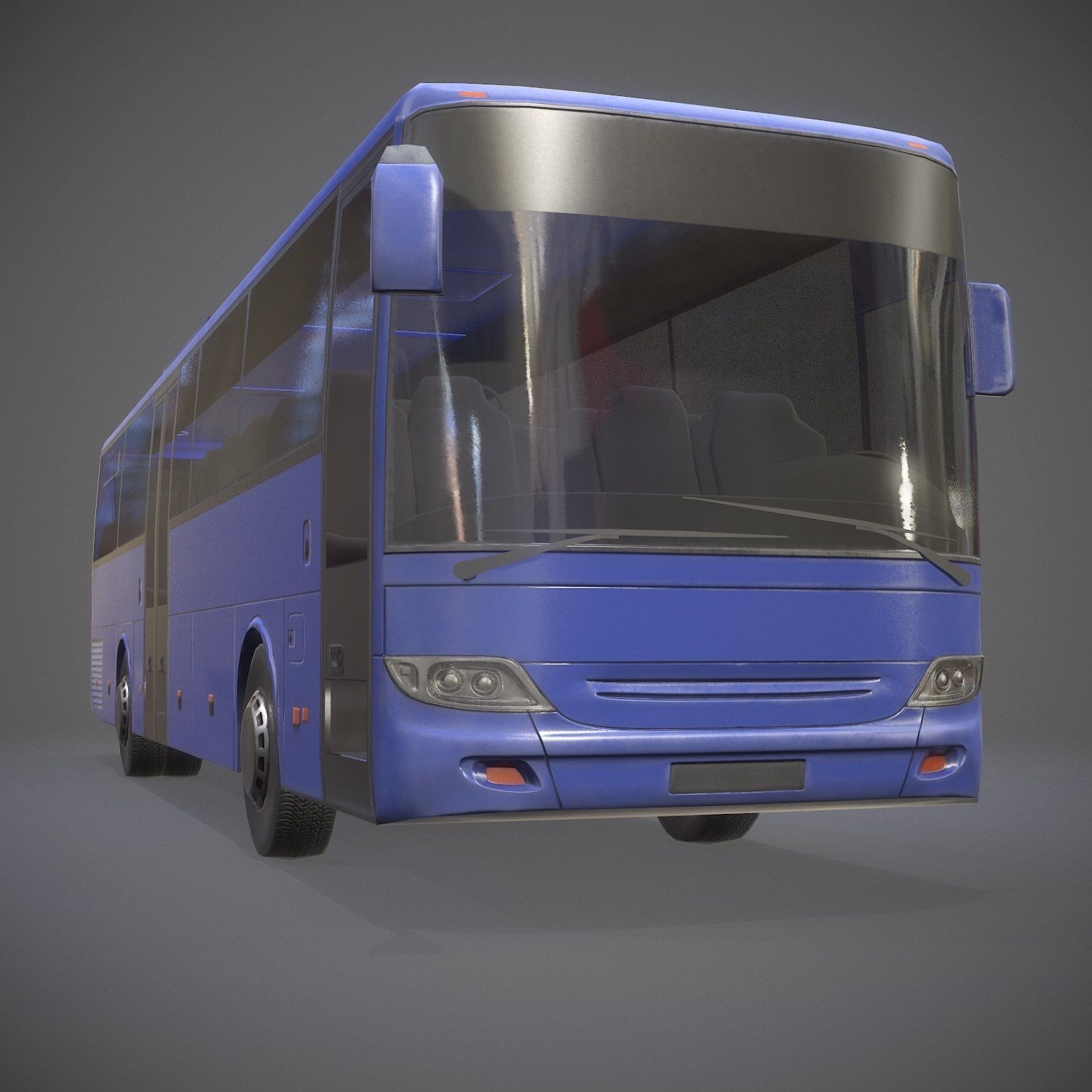 City Bus Game Ready Low-poly 3D model_9