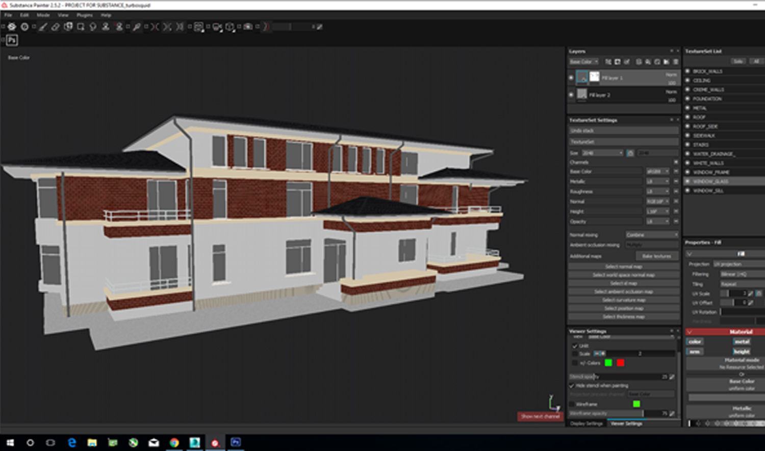 Apartment Building Game Ready Low-poly 3D model_19
