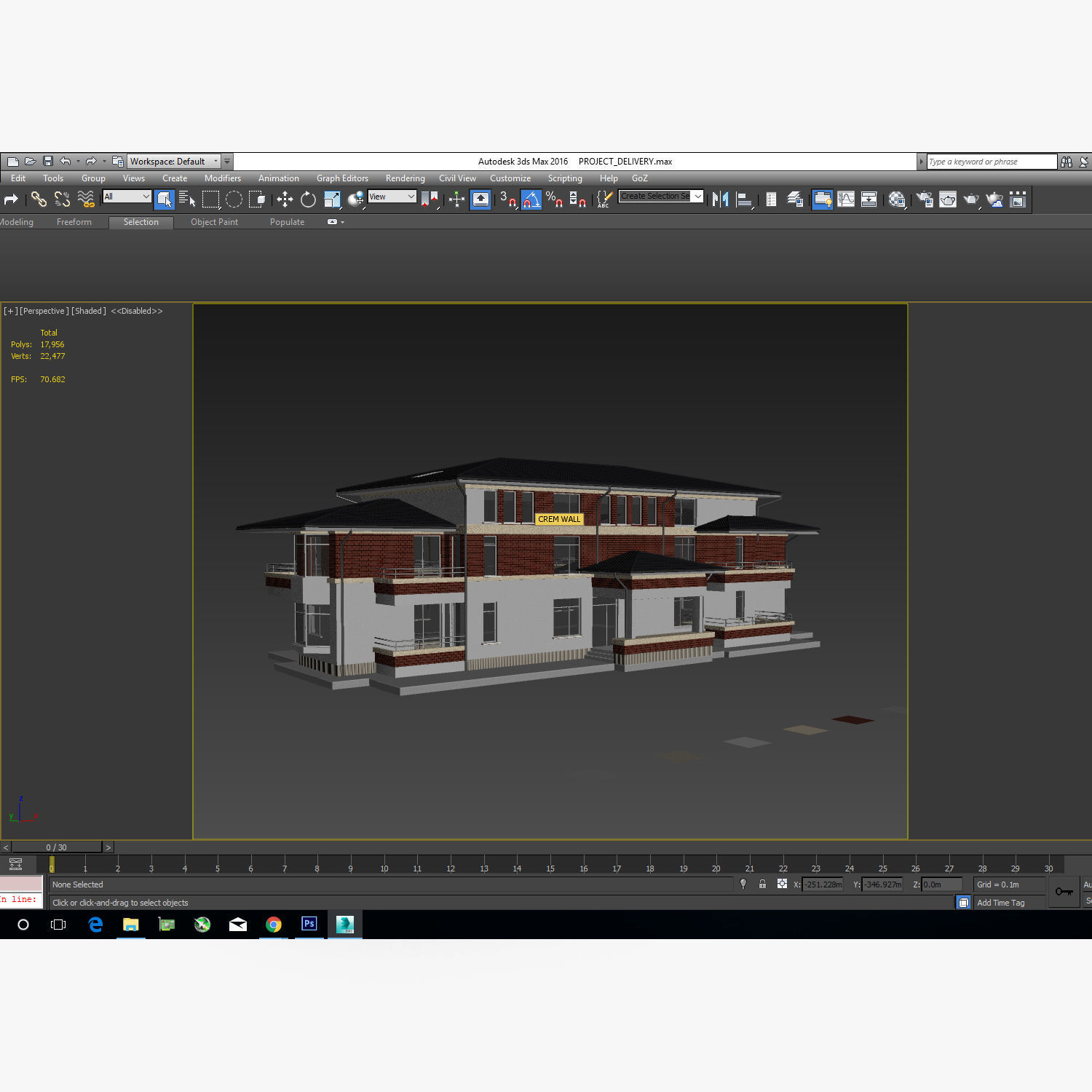 Apartment Building Game Ready Low-poly 3D model_20