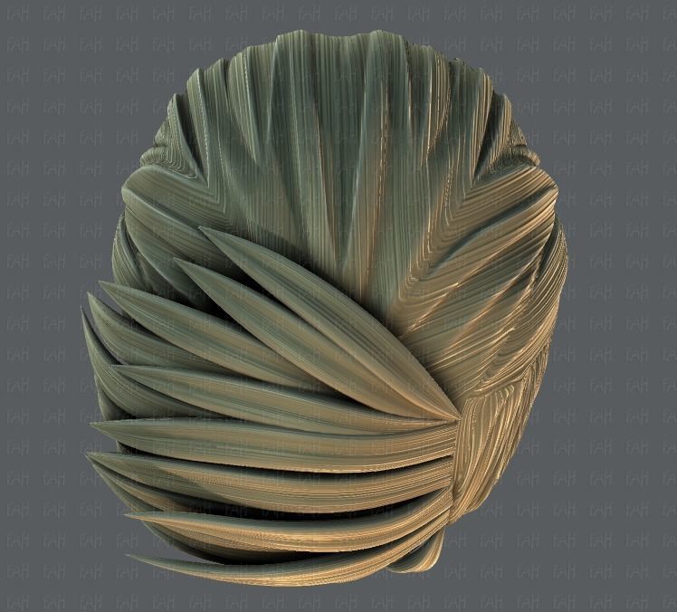 3D Hair style for Man V07 Low-poly 3D model_33