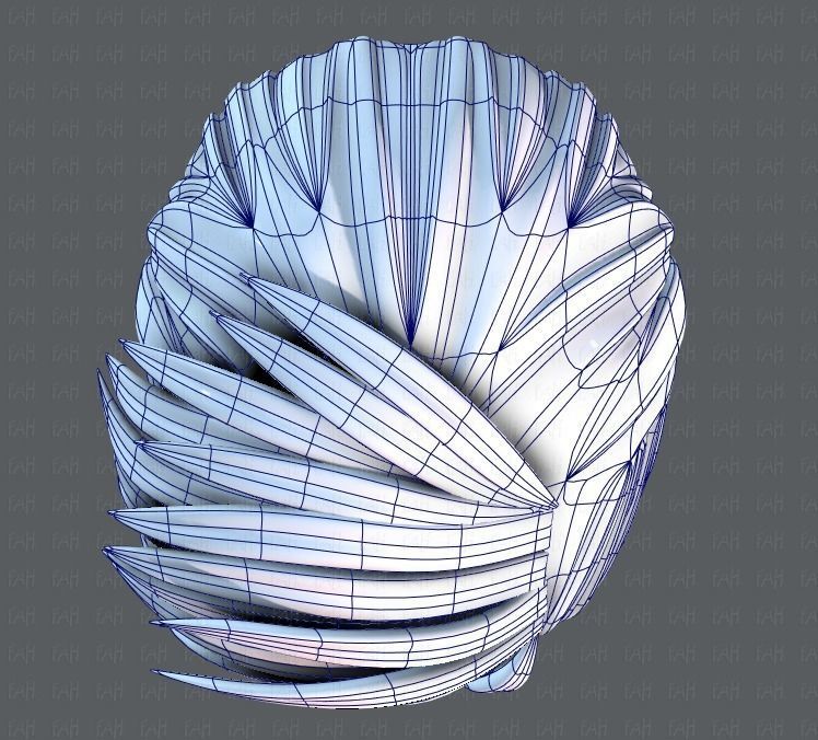 3D Hair style for Man V07 Low-poly 3D model_34