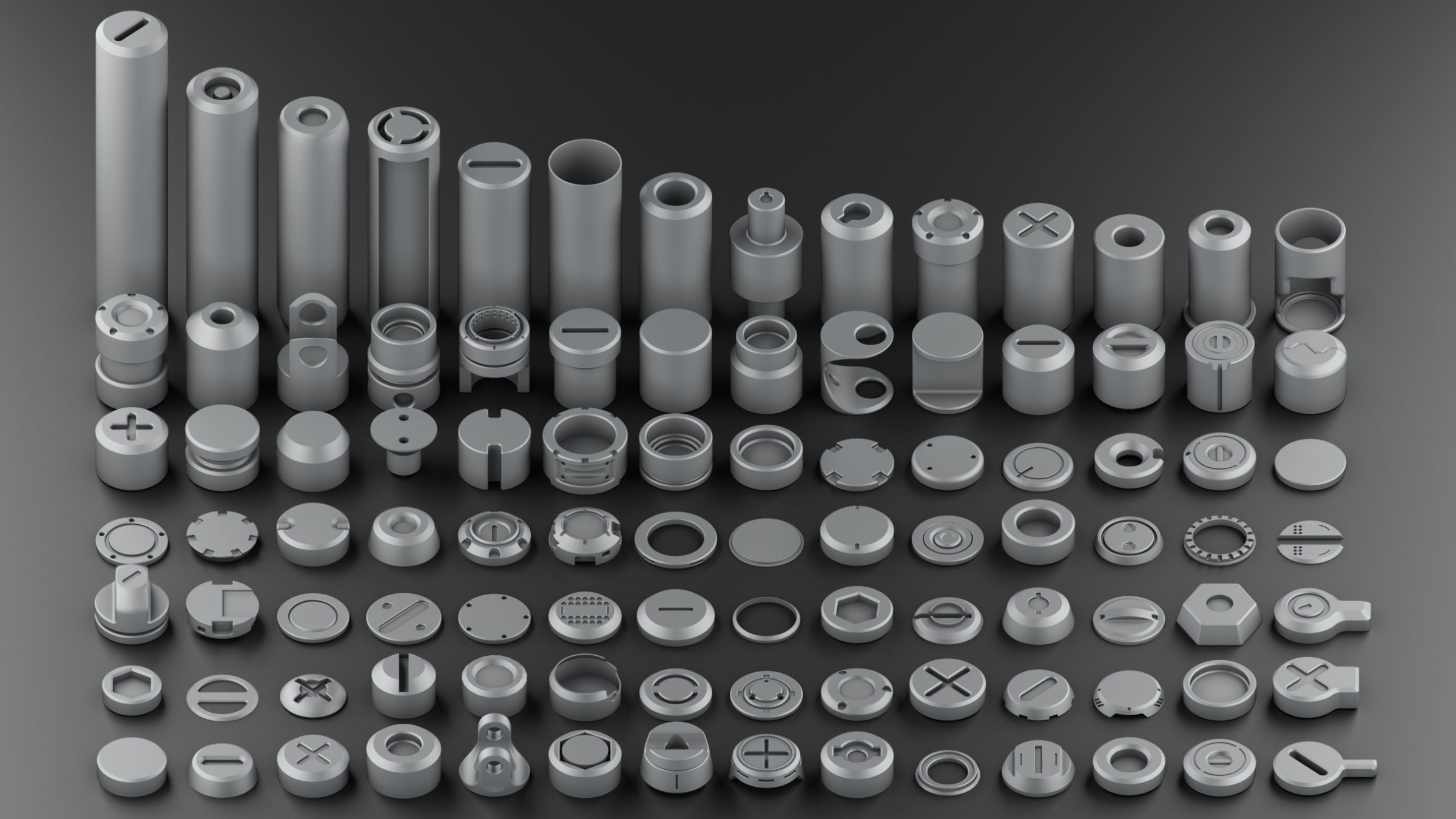 Hard Surface KitBash Volume 2 3D model_10