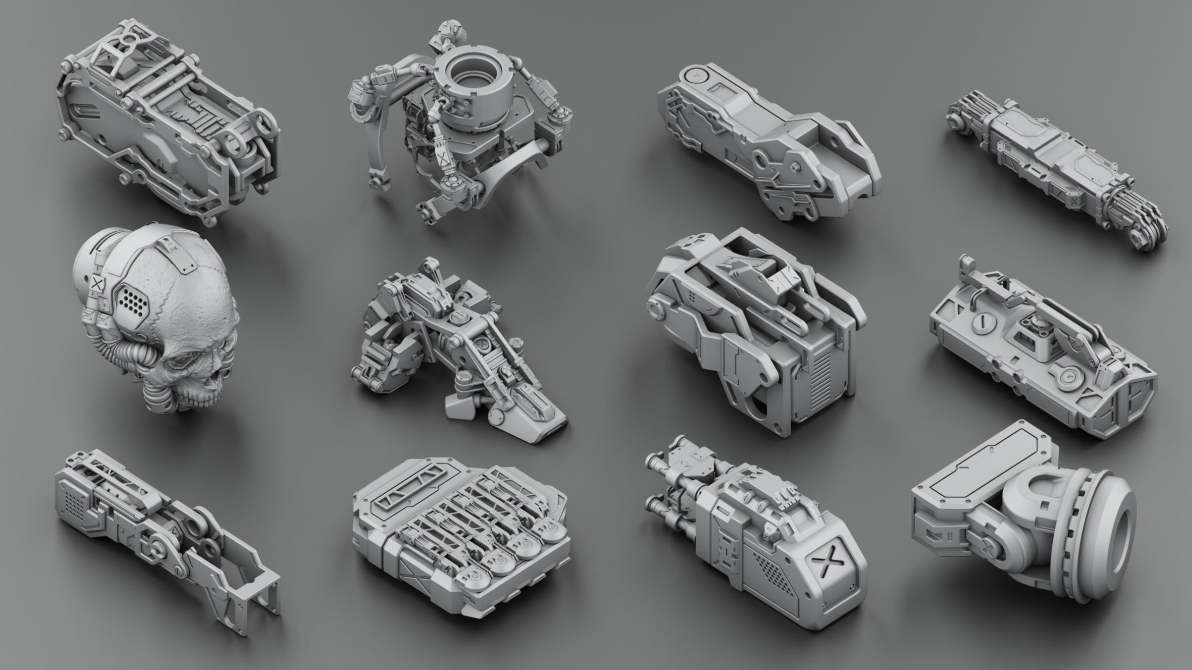 Hard Surface KitBash Volume 2 3D model_7