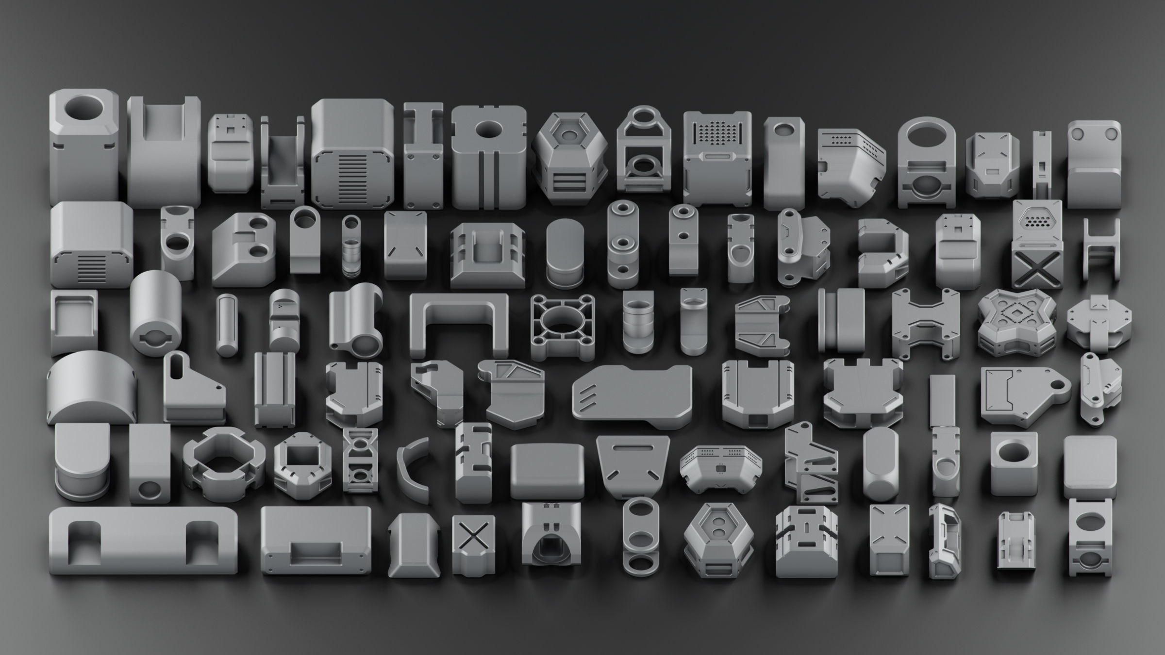 Hard Surface KitBash Volume 2 3D model_13