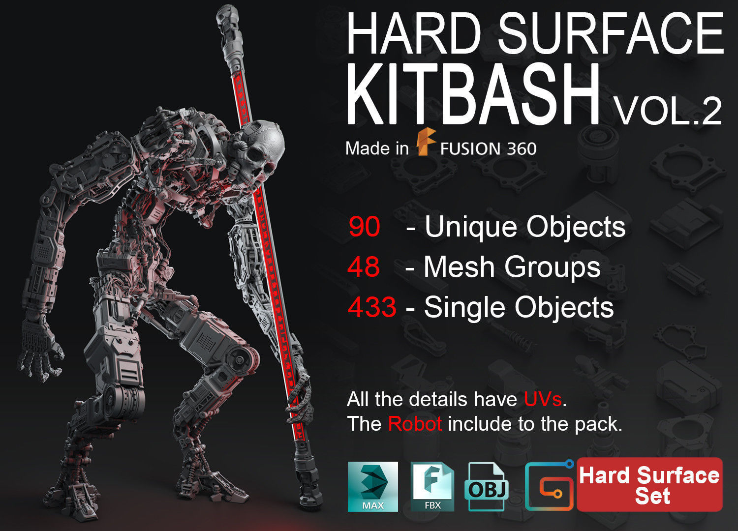 Hard Surface KitBash Volume 2 3D model | CGTrader