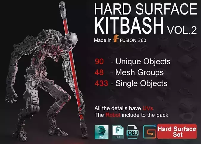 Hard Surface KitBash Volume 2 3D model