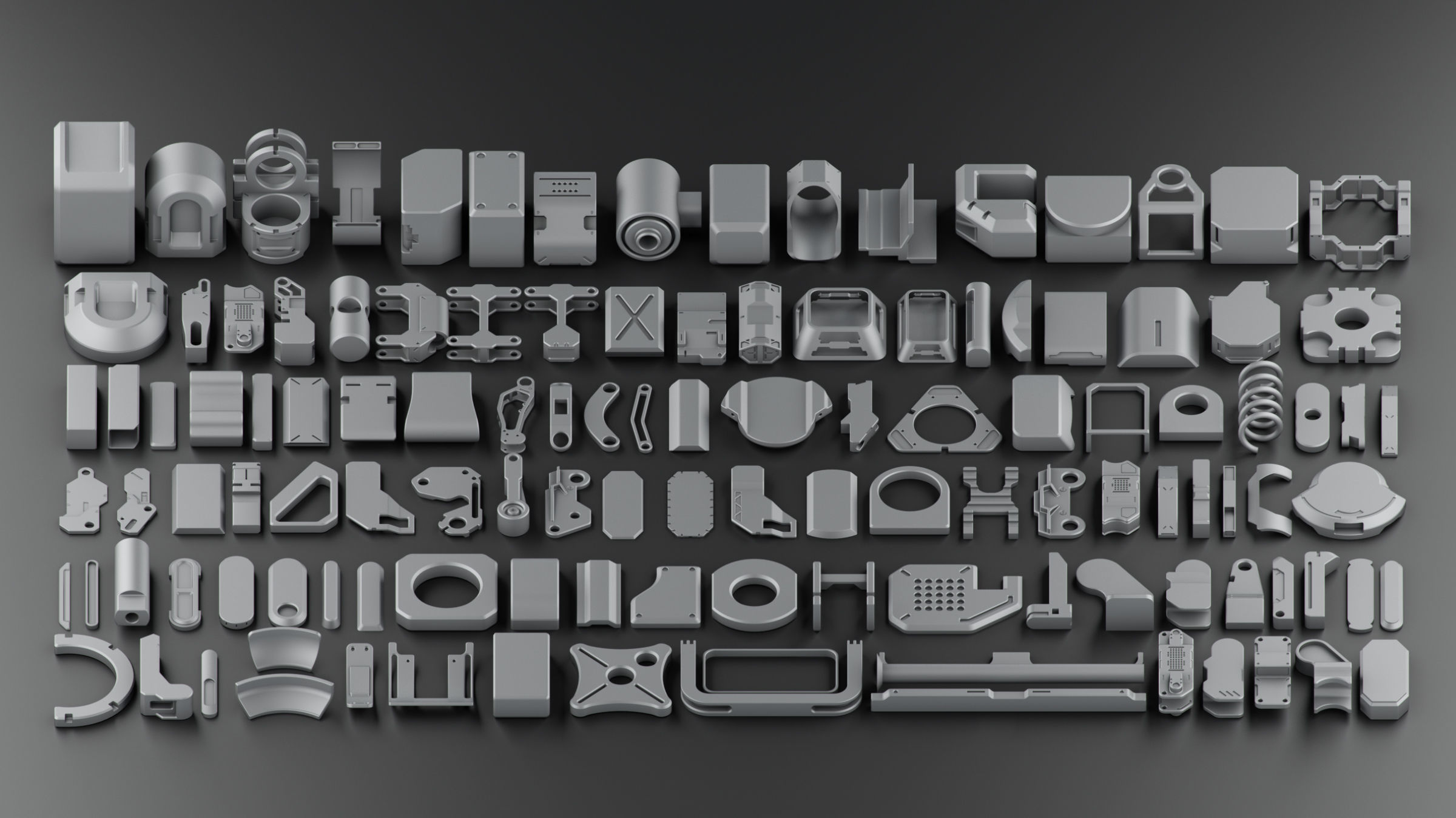 Hard Surface KitBash Volume 2 3D model_12